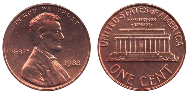 1988 (P) No Mint Mark Penny Value