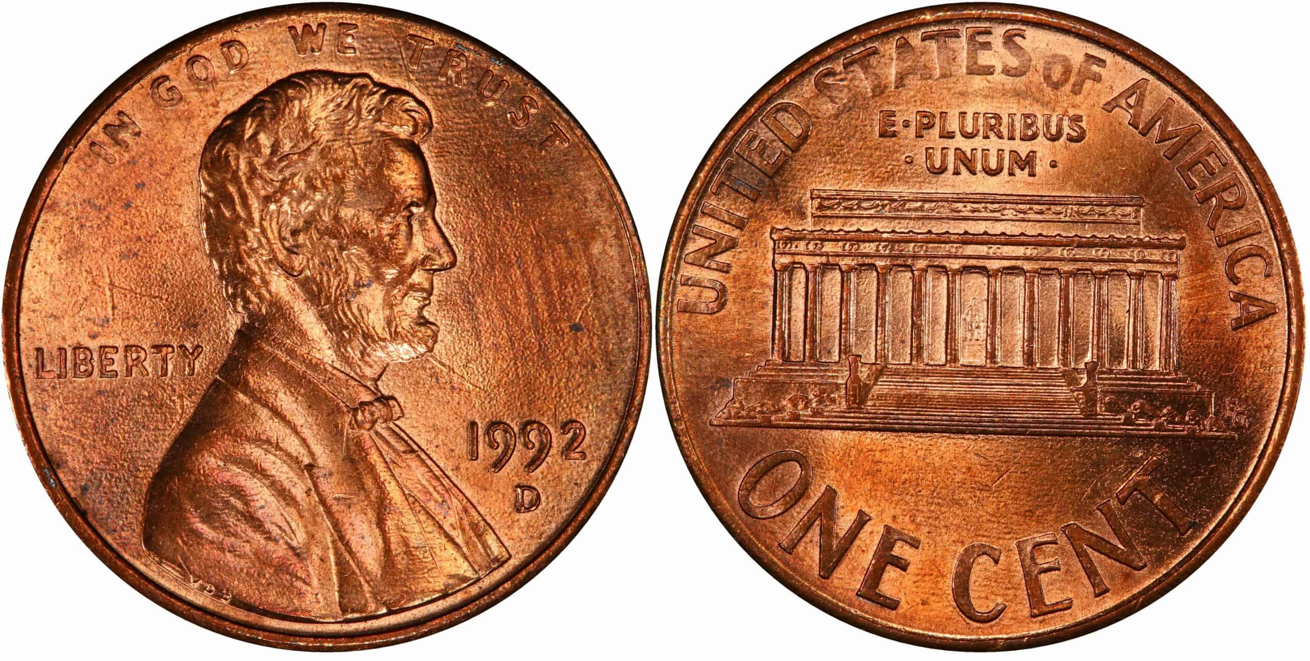 1992 Penny Value (Rare Errors, “D”, “S” & No Mint Mark)