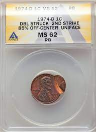 1994 (P) Penny Double Struck with Second Strike Off-Center