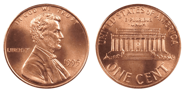 1995 (P) No Mint Mark Penny Value