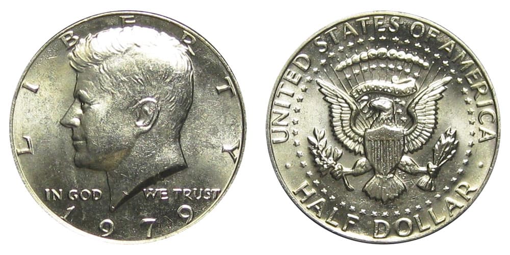 No Mint mark 1979 Kennedy half-dollar