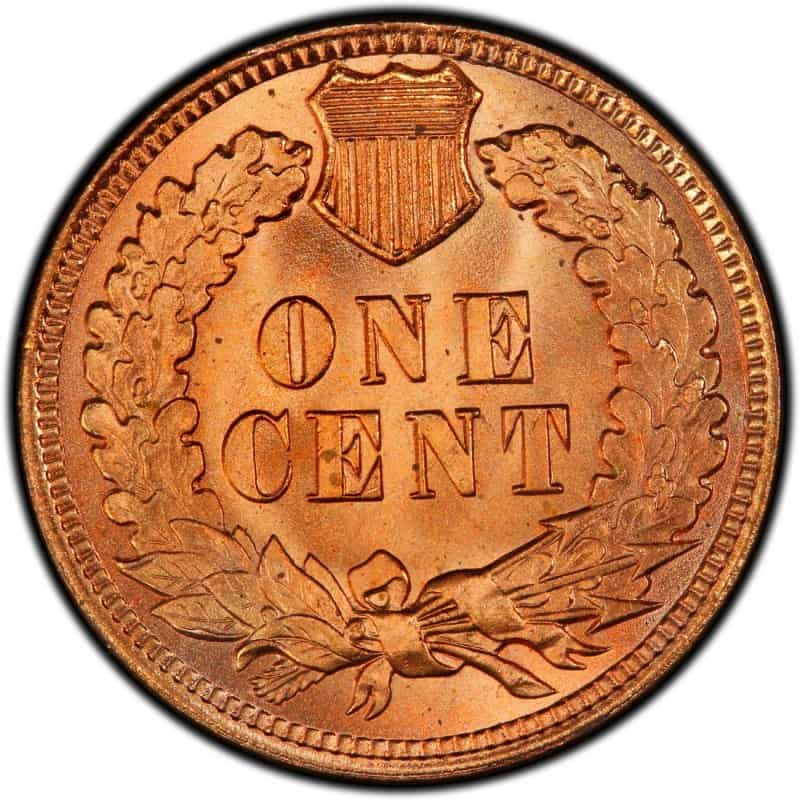 The 1900 Indian Head penny reverse
