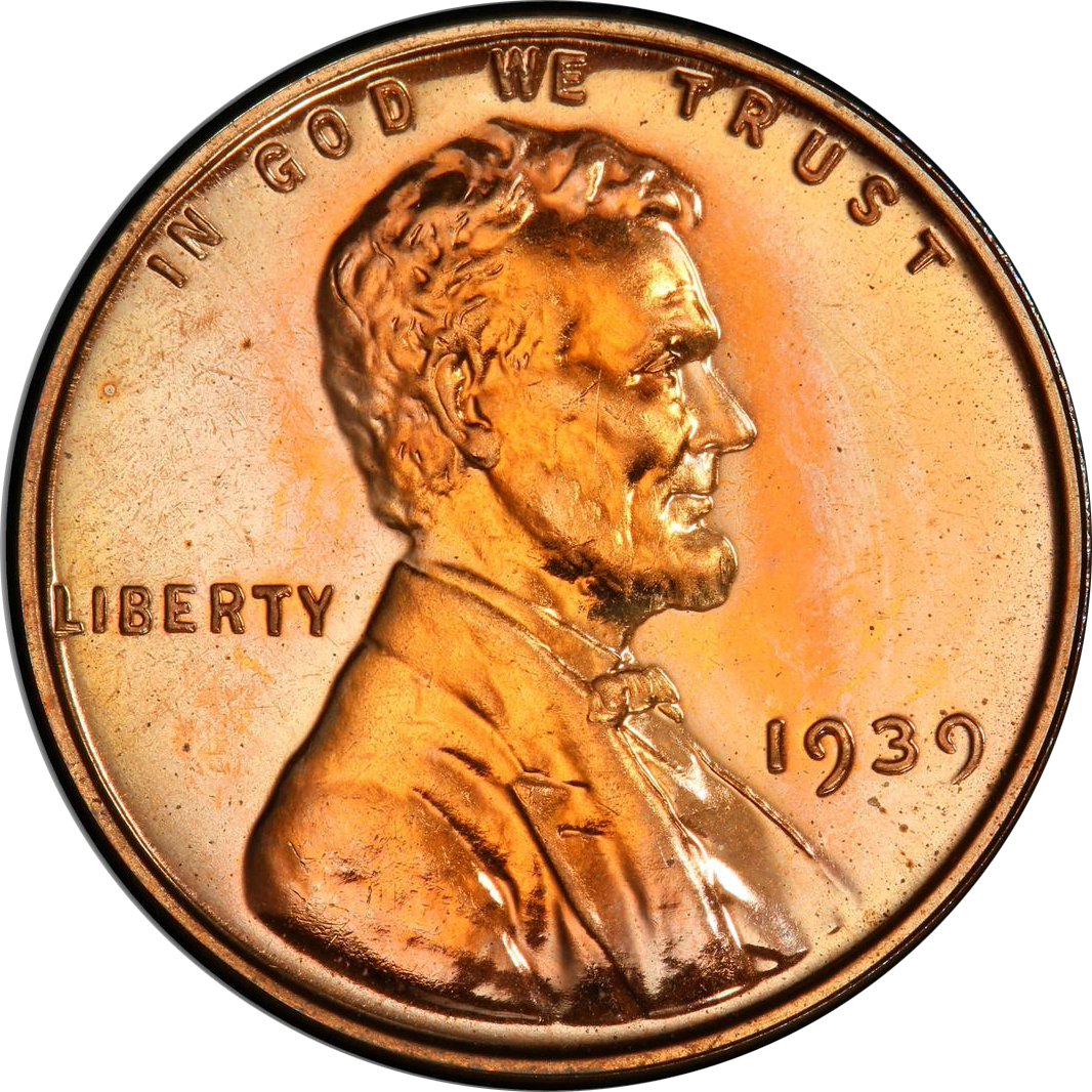 The 1939 wheat penny obverse