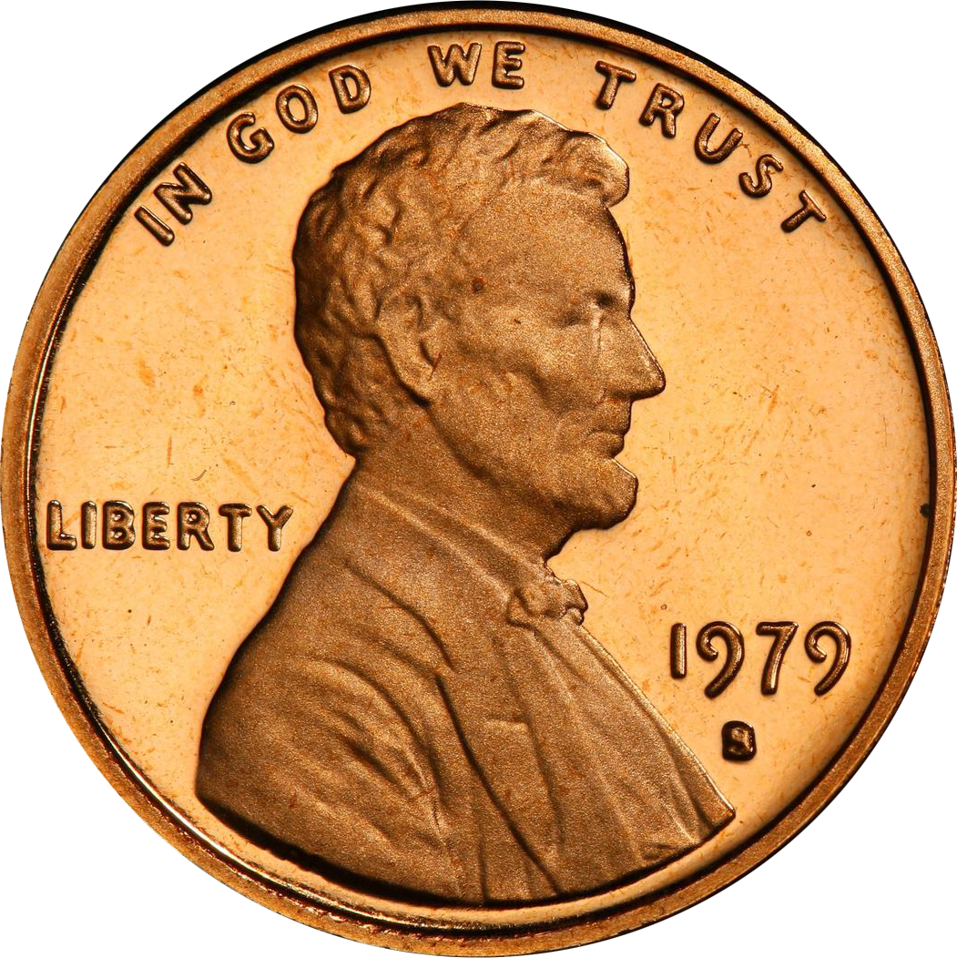 The 1979 Lincoln Memorial pennies obverse