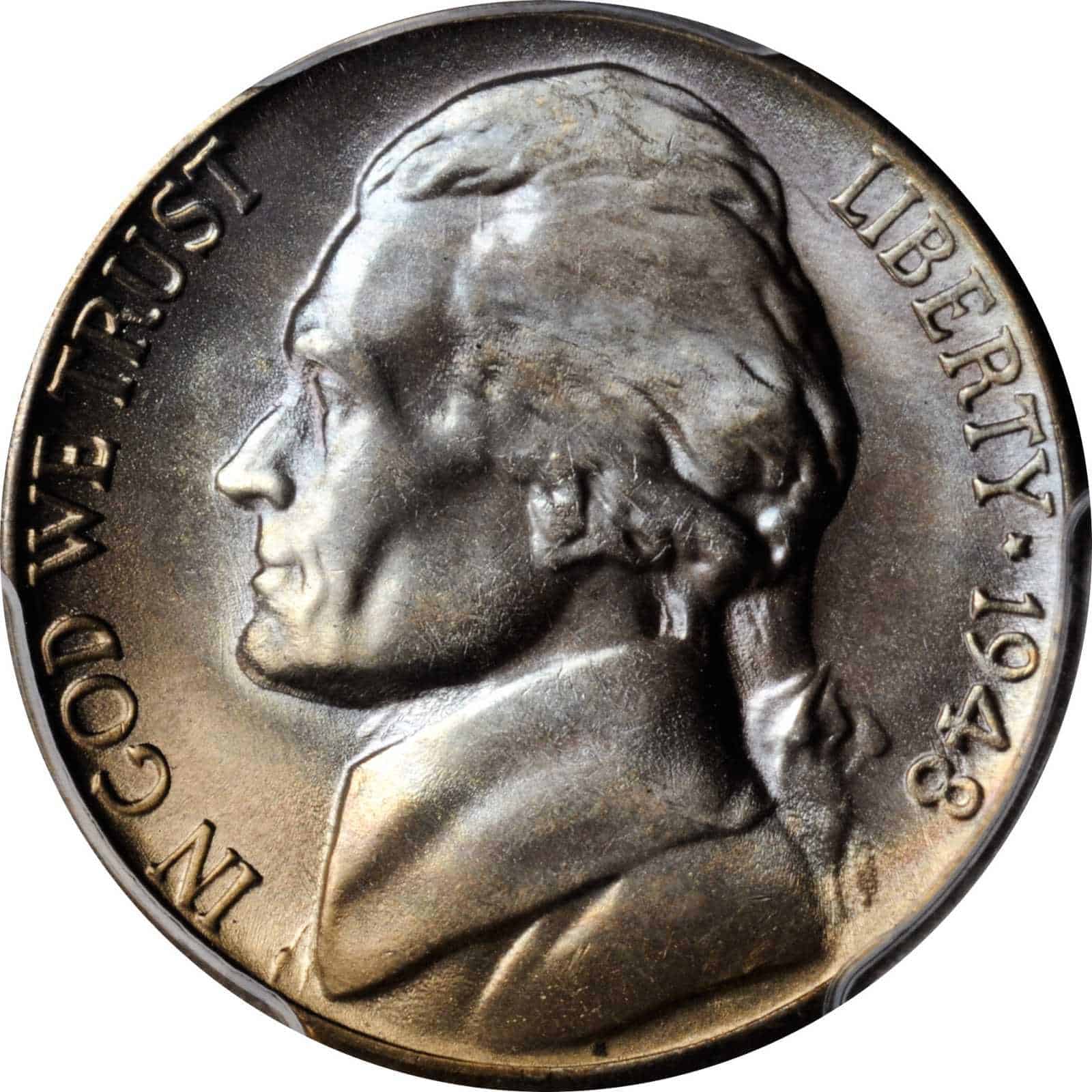 The Obverse of The 1948 Nickel
