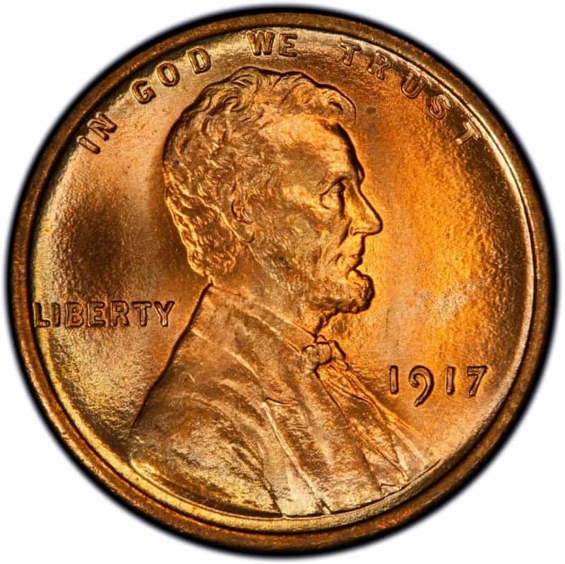 The Obverse of the 1917 Wheat Penny