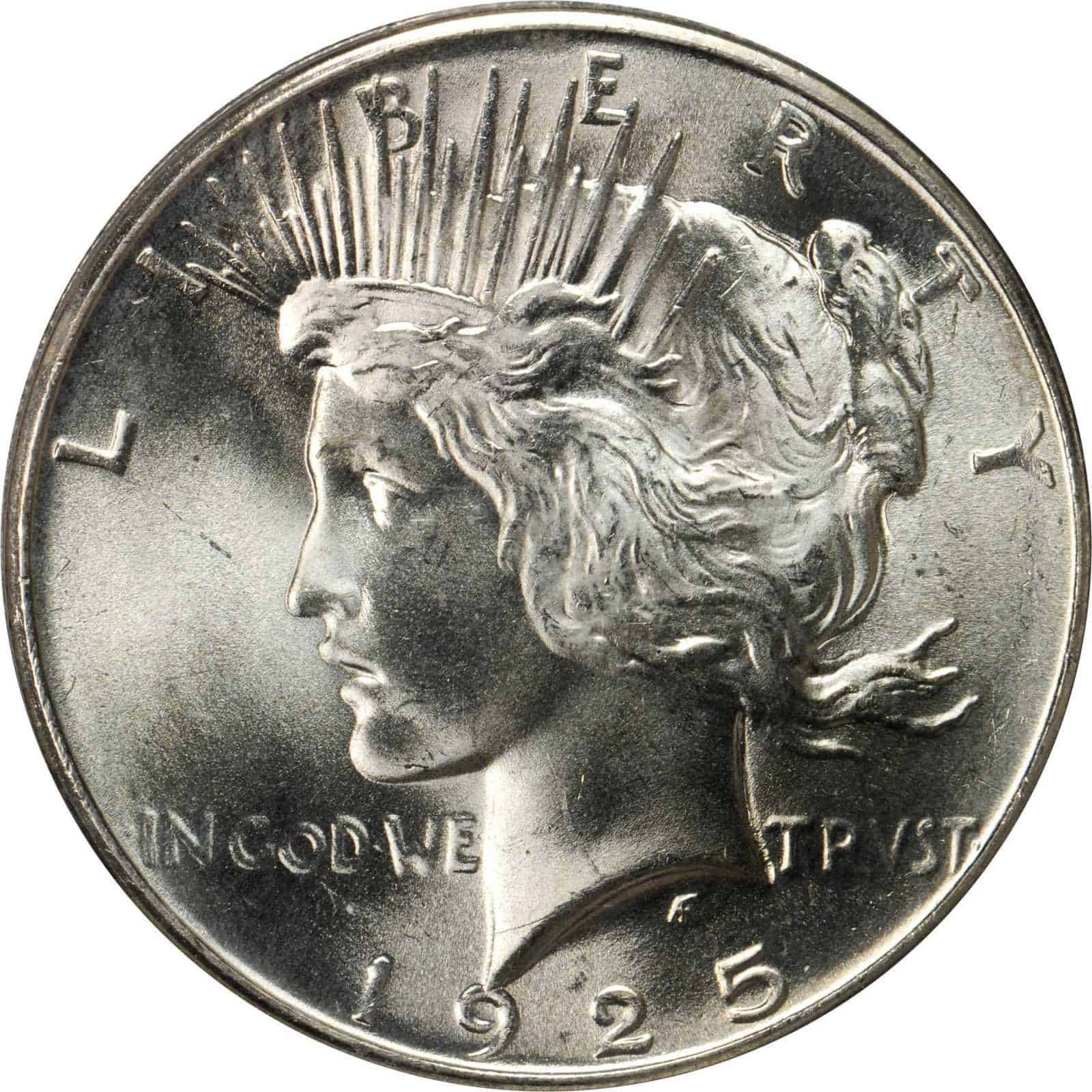The Obverse of the 1925 Silver Dollar
