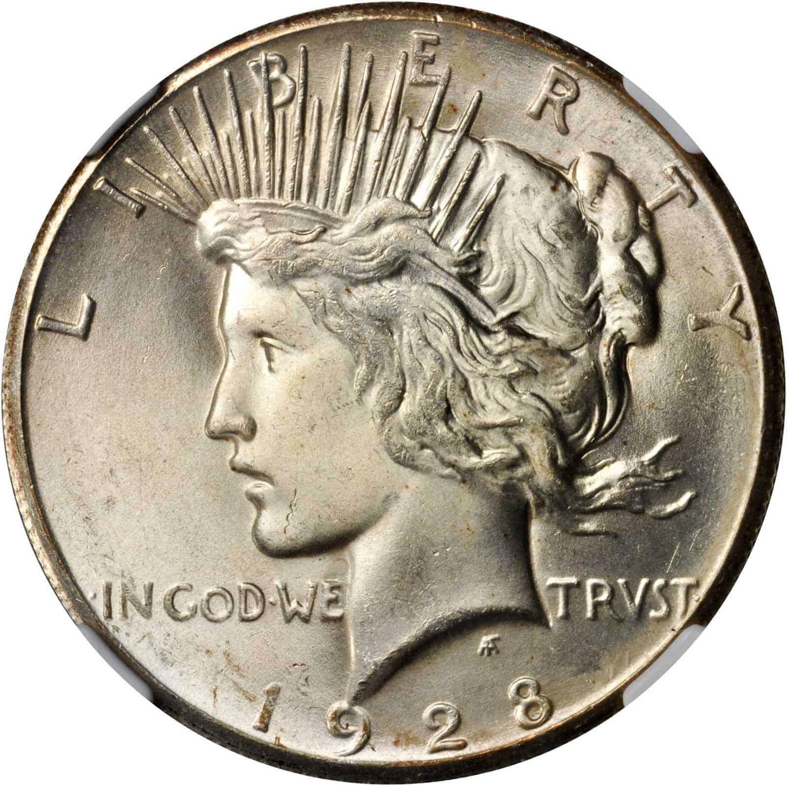 The Obverse of the 1928 Silver Dollar