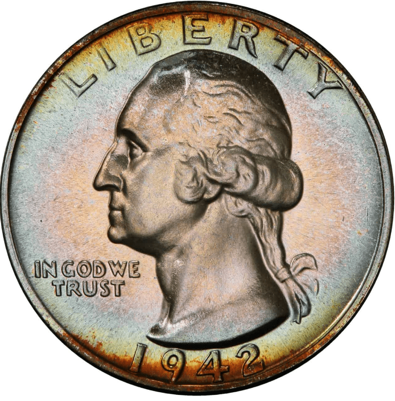The Obverse of the 1942 Quarter