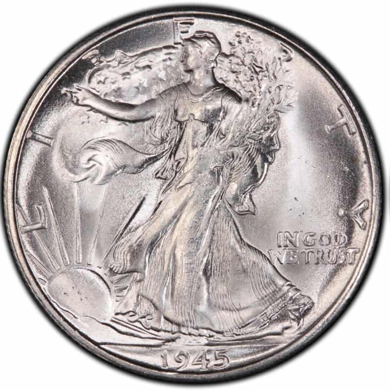 The Obverse of the 1945 Half Dollar