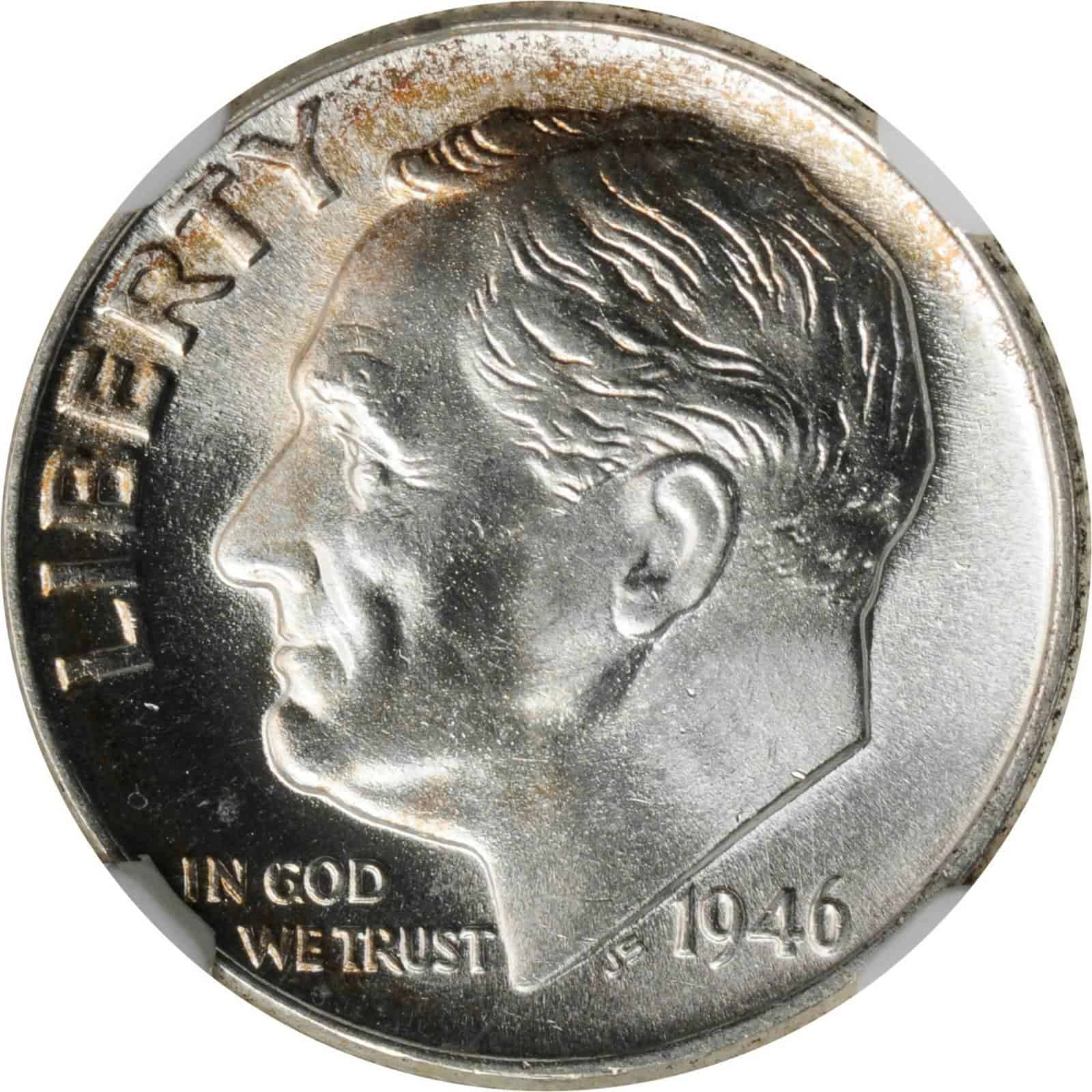 The Obverse of the 1946 Dime