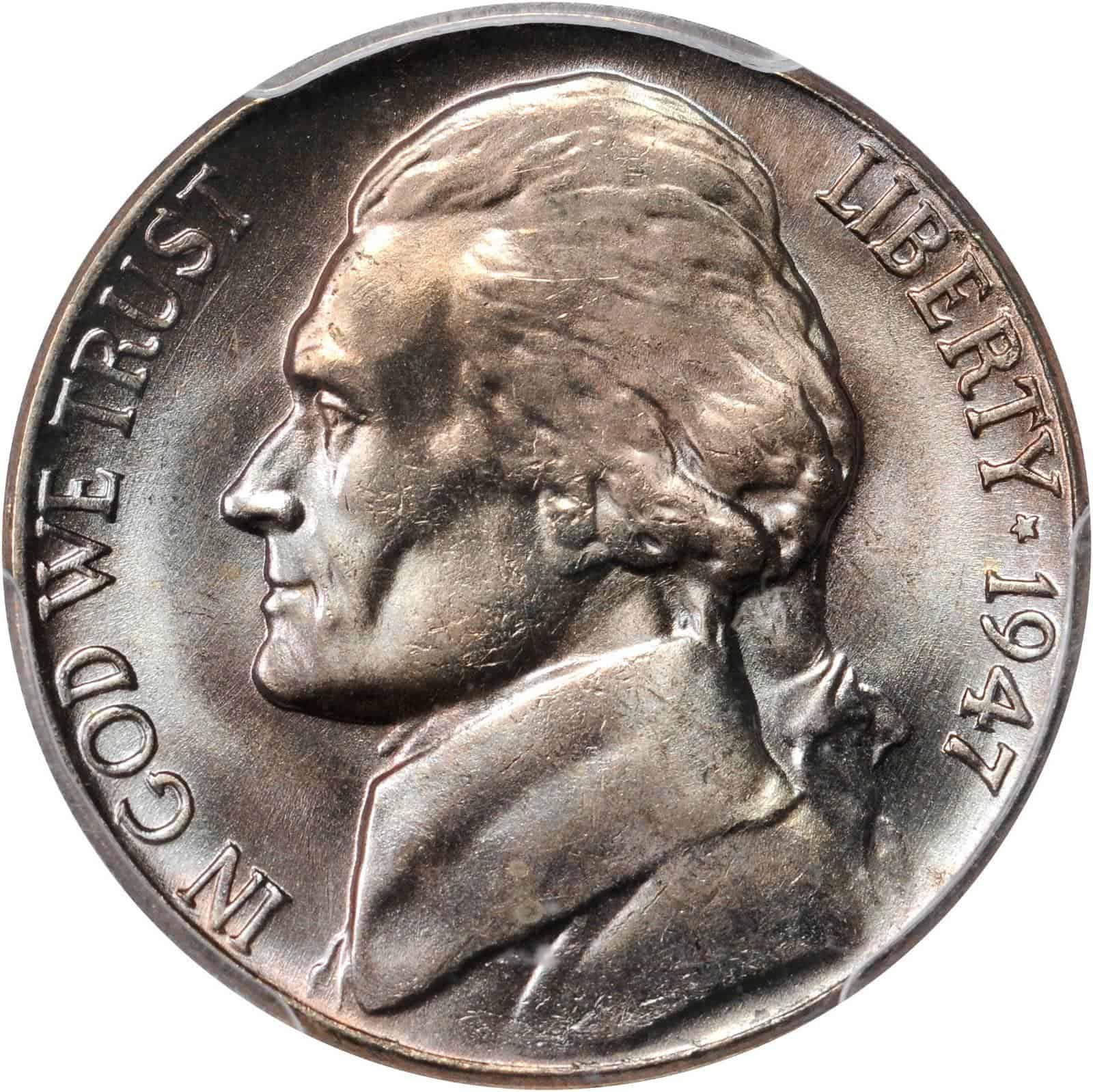The Obverse of the 1947 Nickel