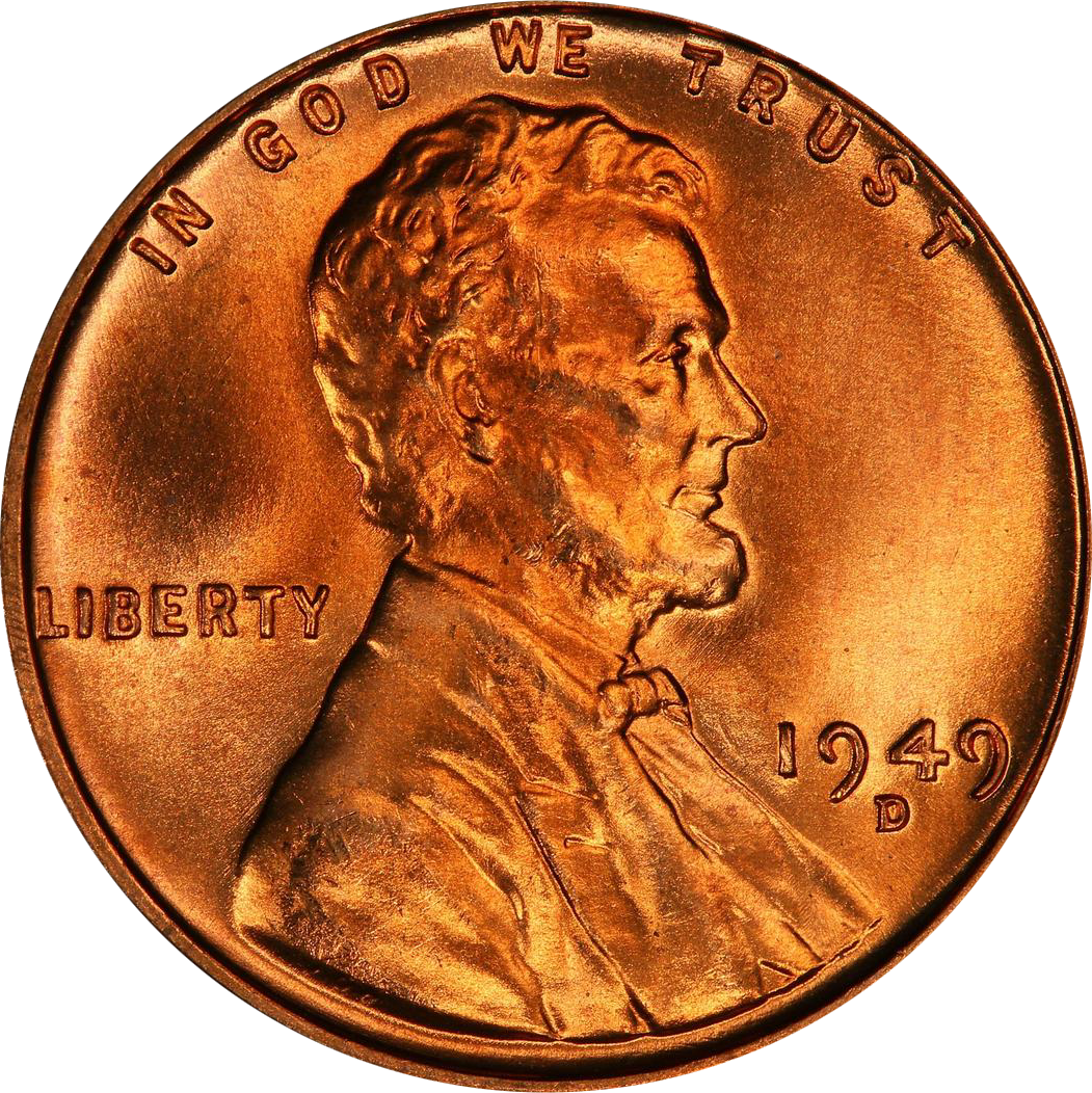 The Obverse of the 1949 Penny