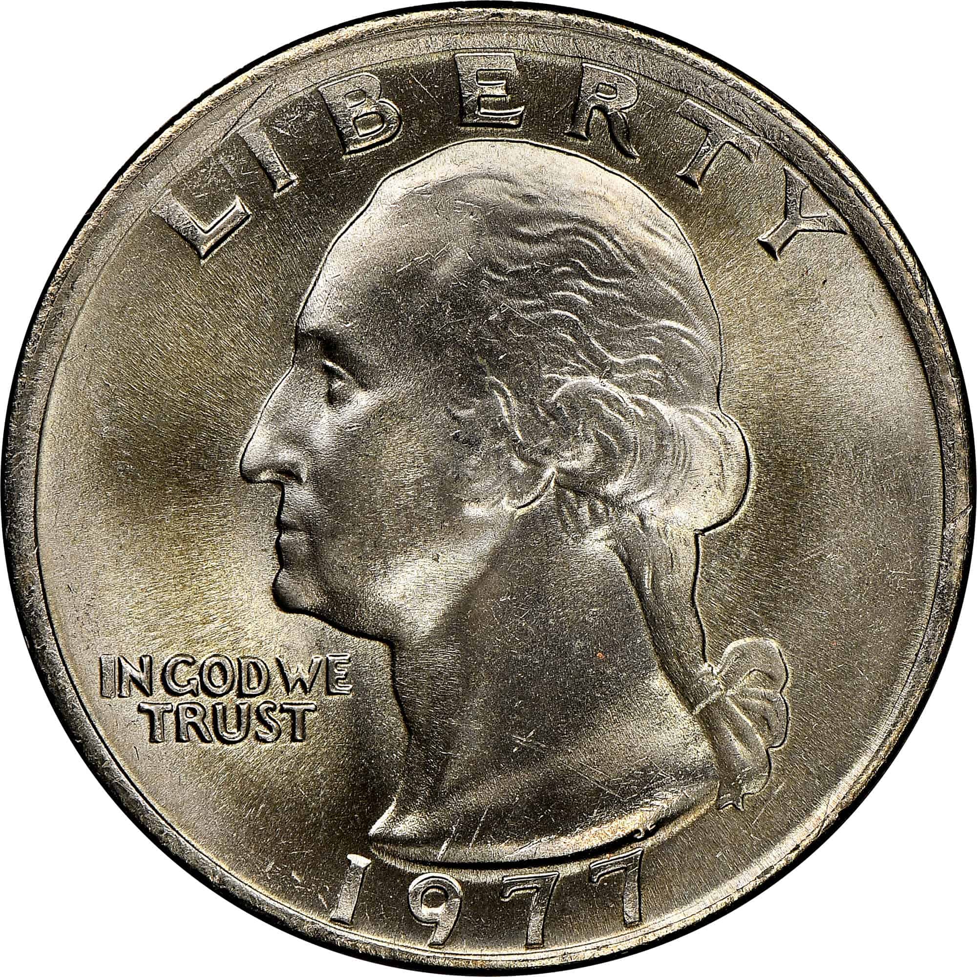 The Obverse of the 1977 Quarter