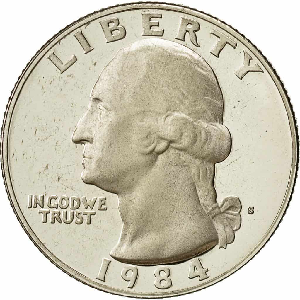 The Obverse of the 1984 Quarter
