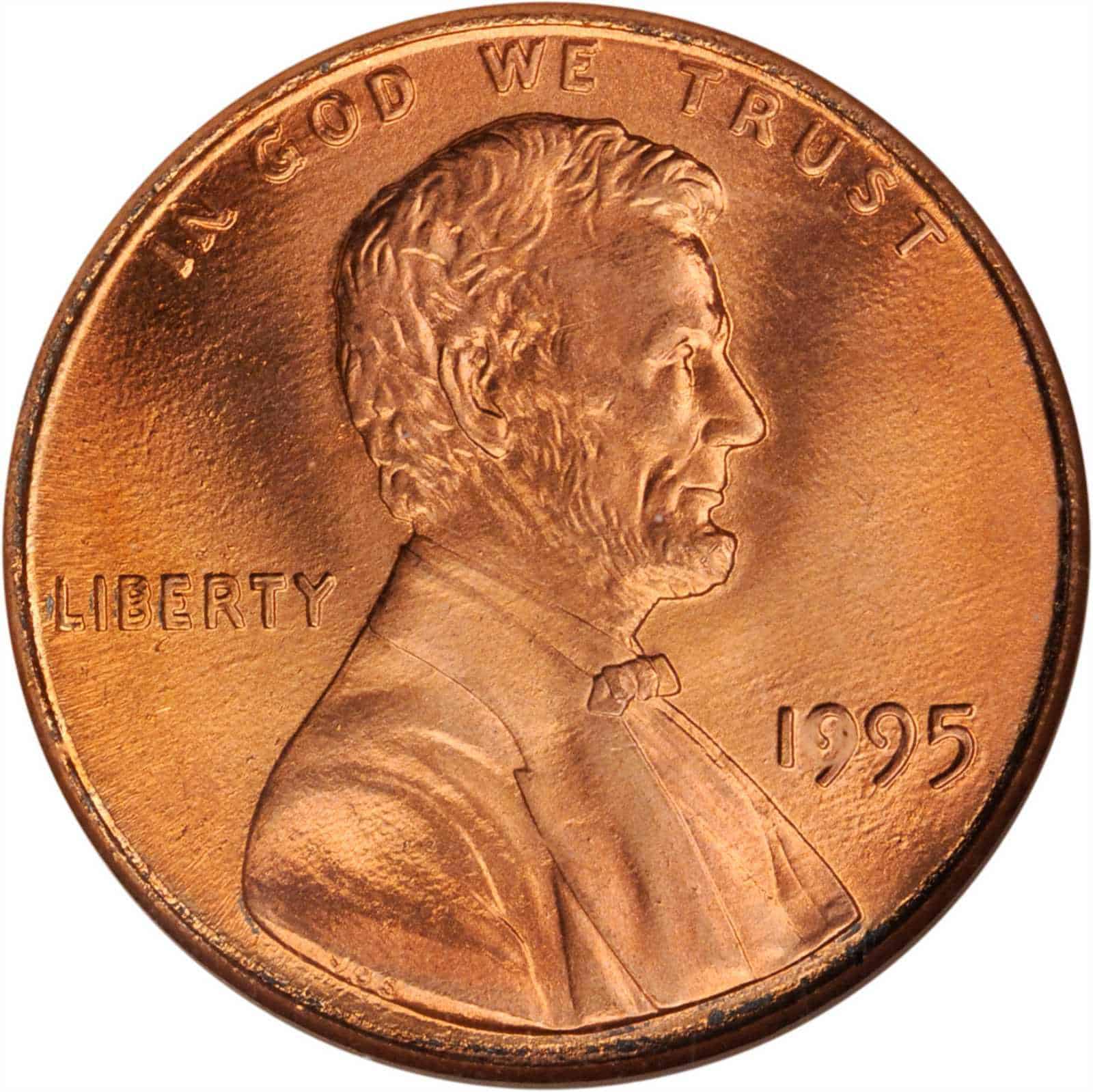 The Obverse of the 1995 Penny