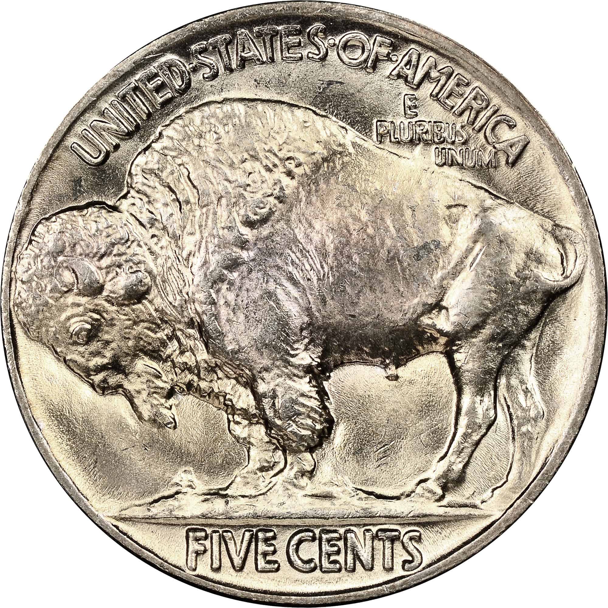 The reverse of the 1926 Buffalo nickel