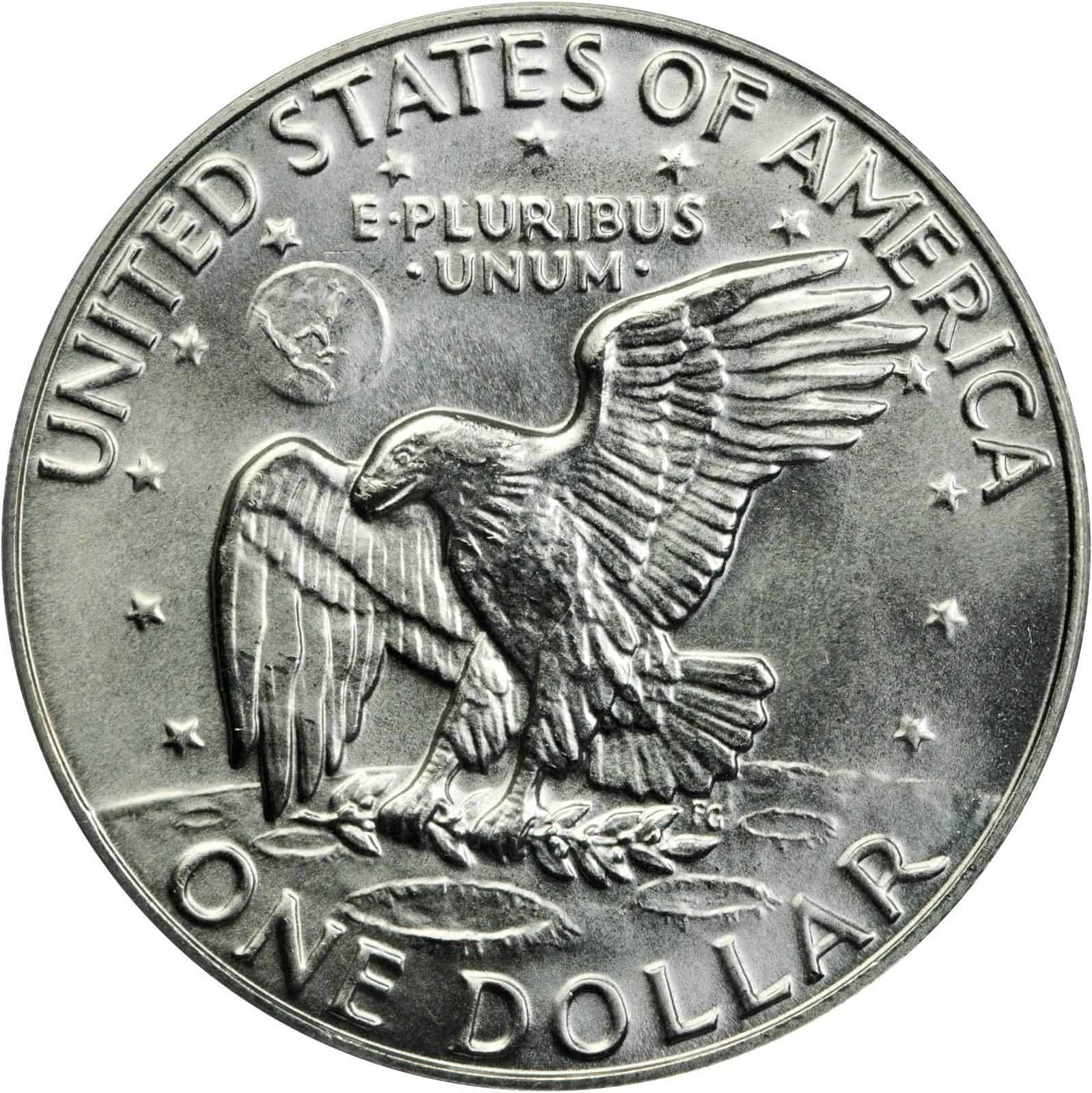 The reverse of the 1974 Eisenhower dollar