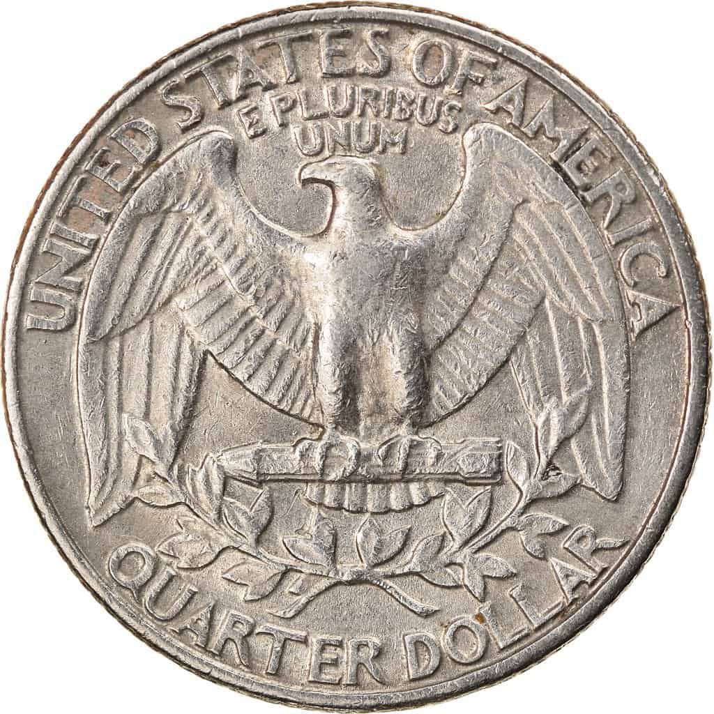 The reverse of the 1981 Washington quarter