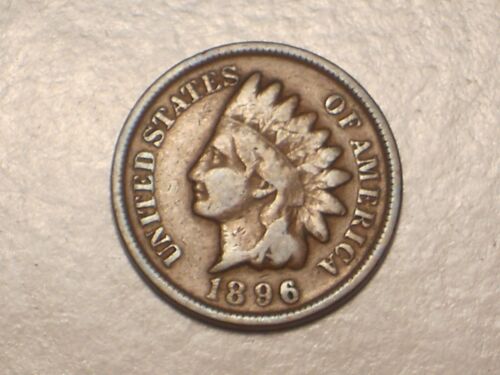 1896 Indian Head Penny Repunched Date Error