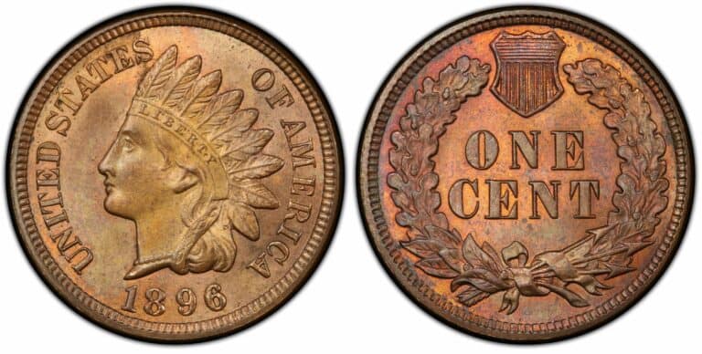 1896 Indian Head Penny Value (Rare Errors, Red, Brown & No Mint Marks)