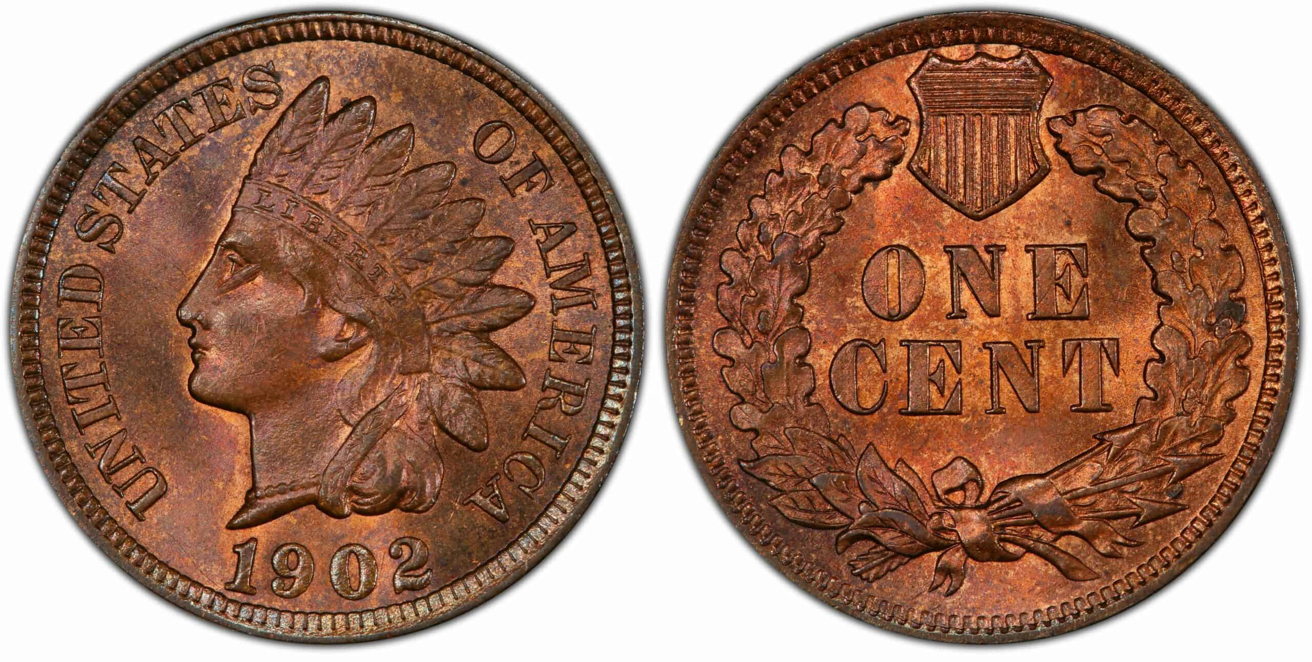 1902 Indian Head Penny Errors