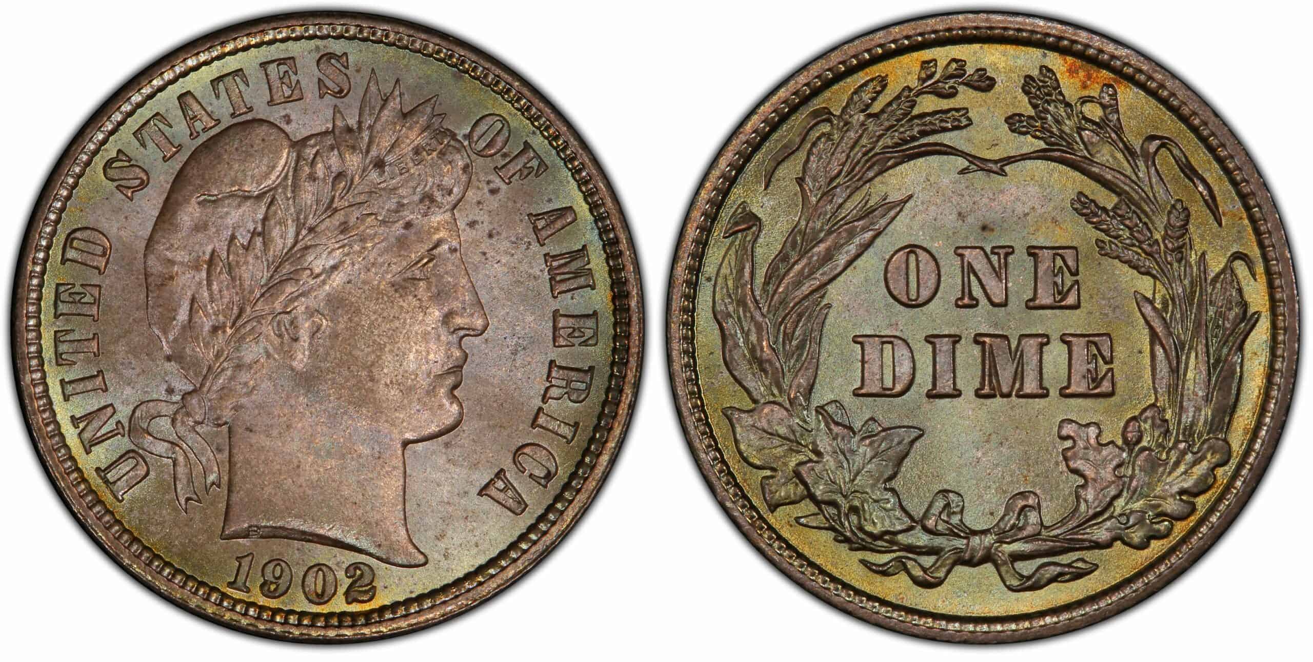 1902 (P) Proof Dime Value
