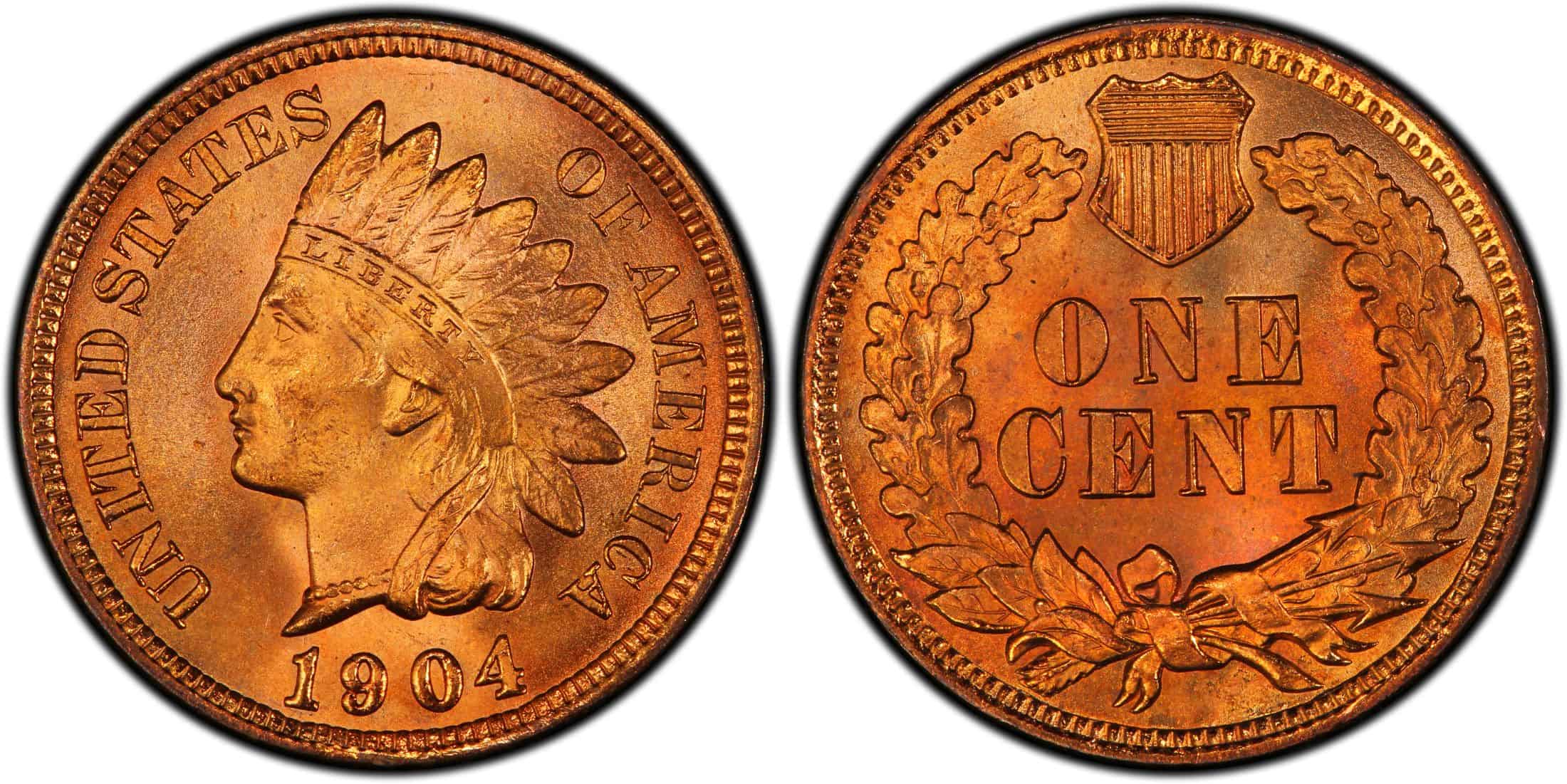 1904 Indian Head Penny Value (Rare Errors & No Mint Marks)