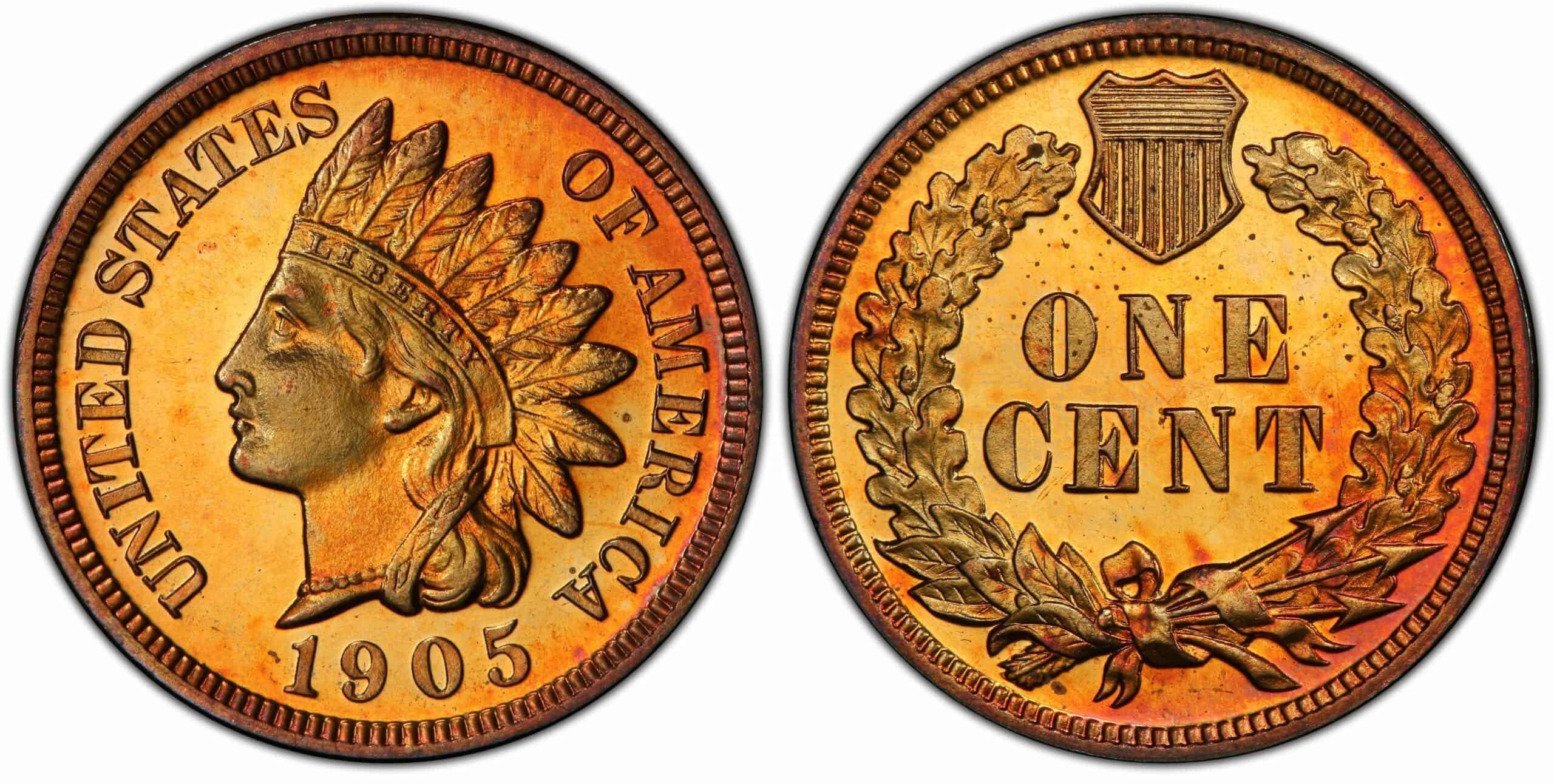 1905 Indian Head Penny Proof Value