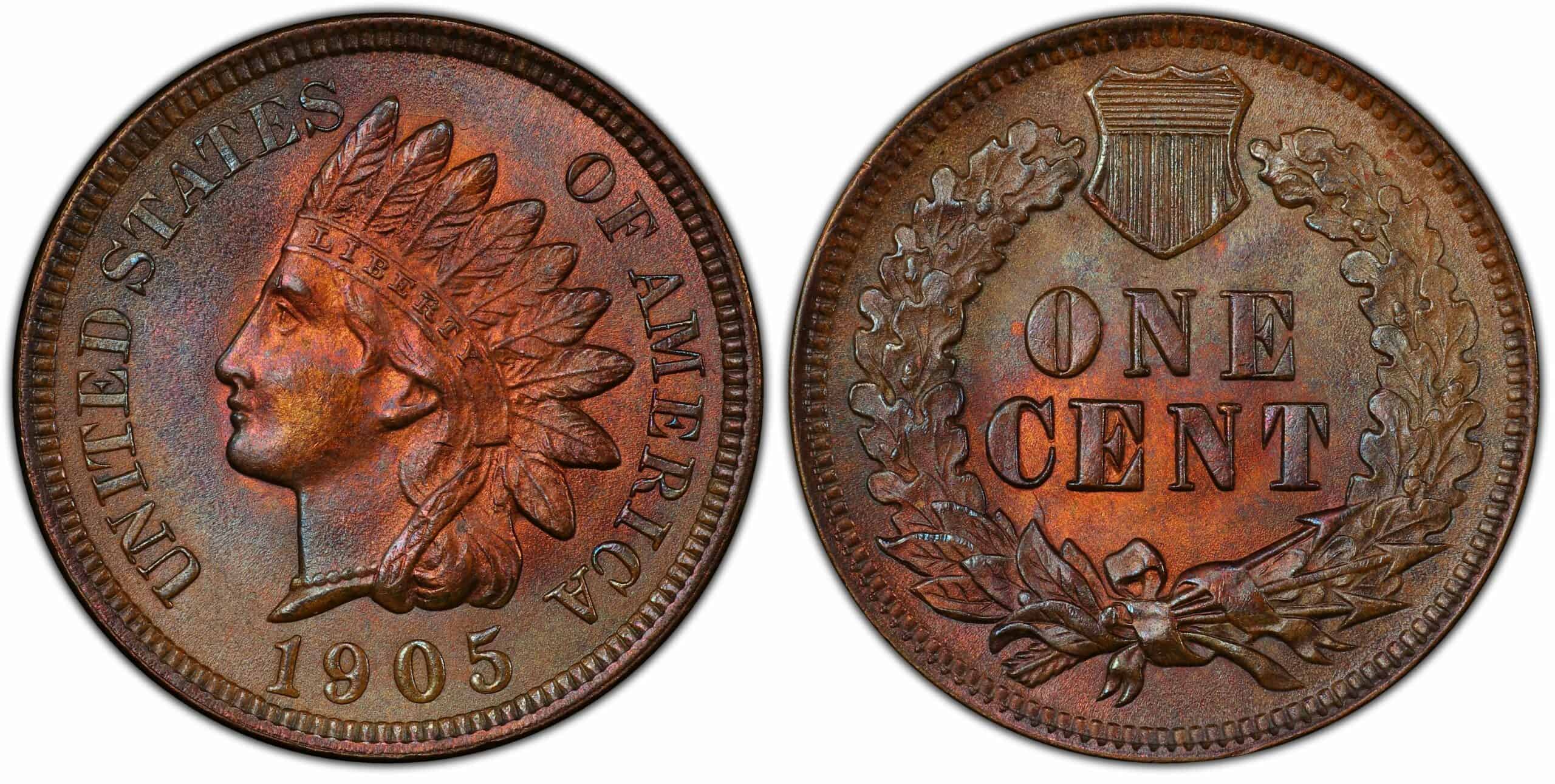 1905 Indian Head Penny Value (Rare Errors & No Mint Marks)
