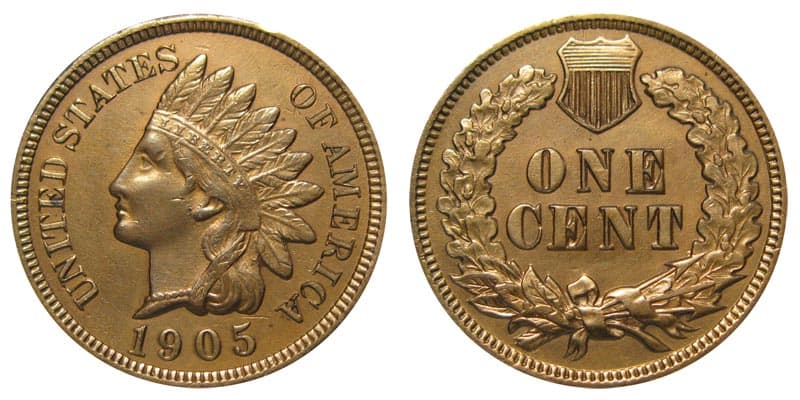 1905 No-Mintmark Indian Head Penny Value