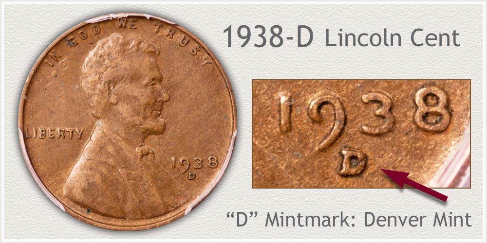 1938 D Lincoln Penny Value
