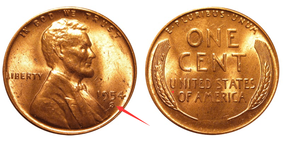 1954-S Wheat Penny Value