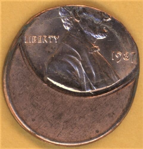 1987 Penny Off-center
