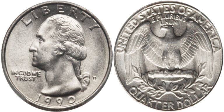1990 Quarter Value (Rare Errors, “P”, “D” & “S” Mint Marks)
