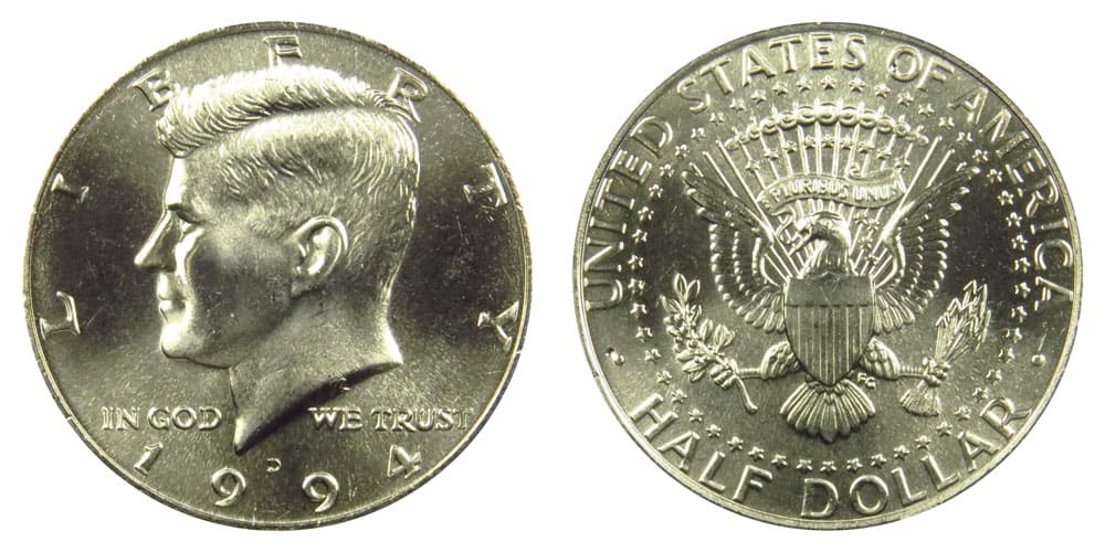 1994 No-mint mark Half Dollar Value