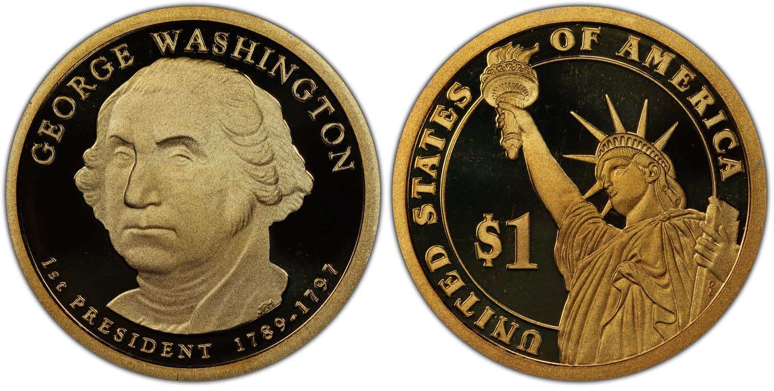 2007 S proof George Washington (Presidential) dollar
