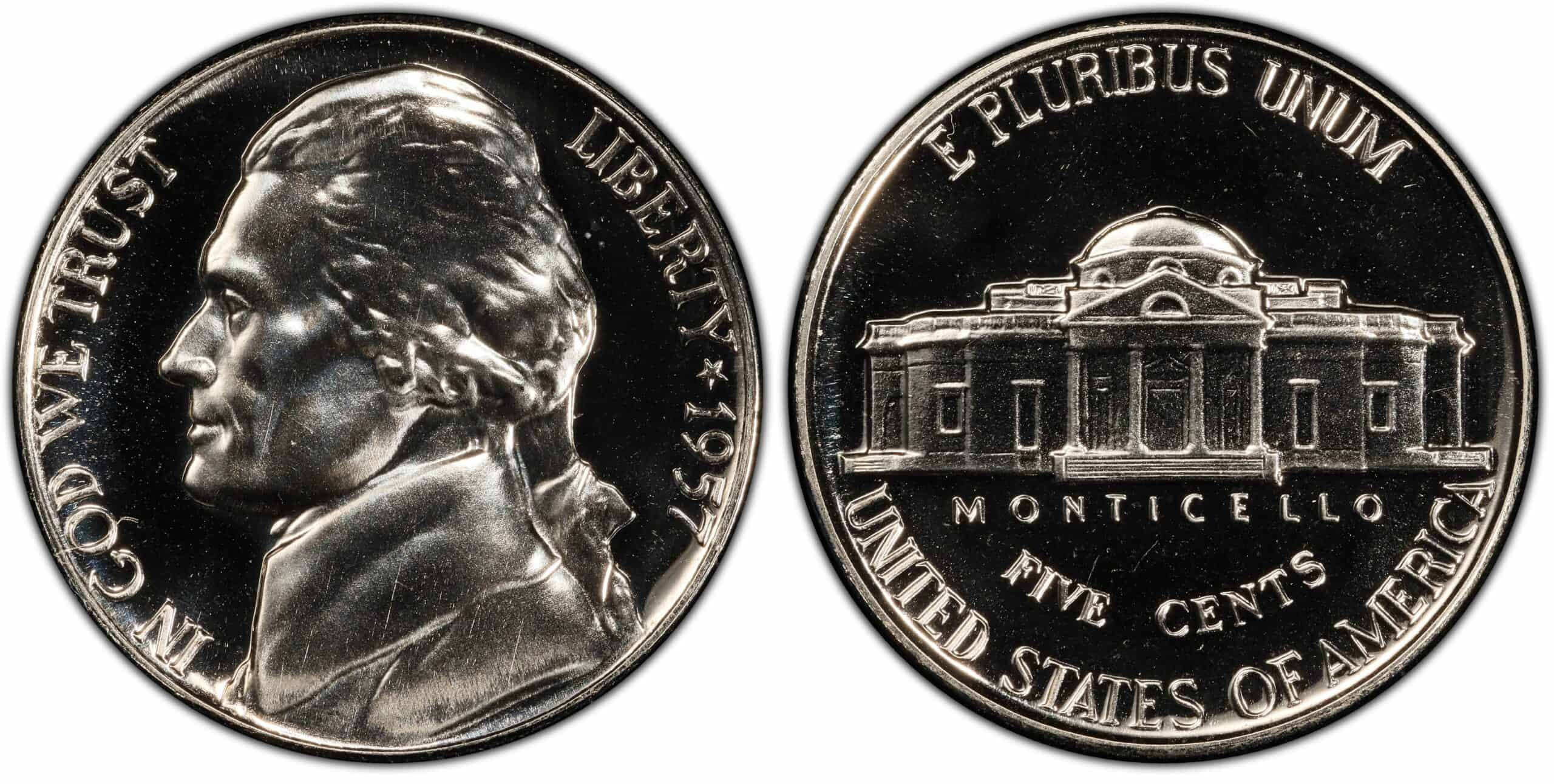 Proof 1957 Jefferson nickel Value