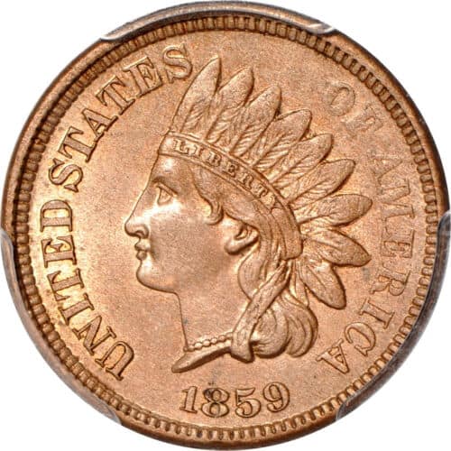 The Obverse Of The 1859 Indian Head Penny