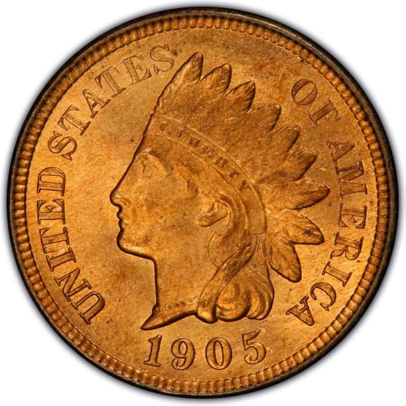 The Obverse Of The 1905 Indian Head Penny