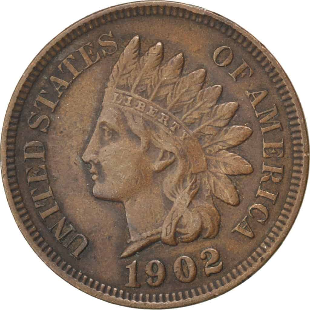 The Obverse of the 1902 Indian Head Penny