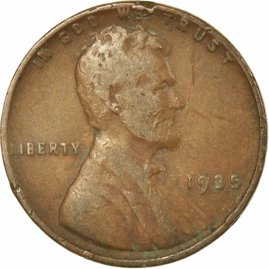 The Obverse of the 1935 Wheat Penny