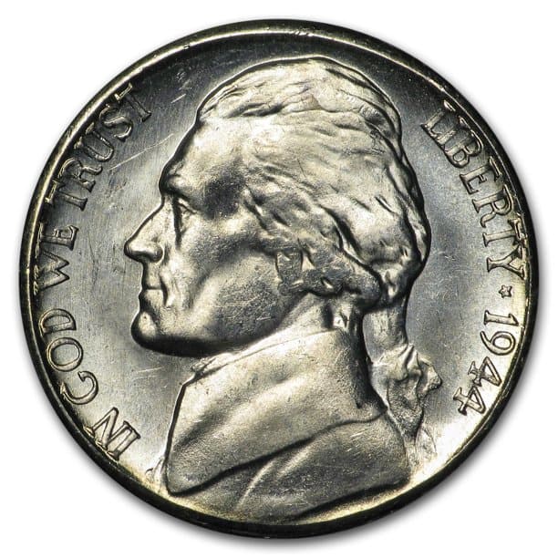 The Obverse of the 1944 Nickel
