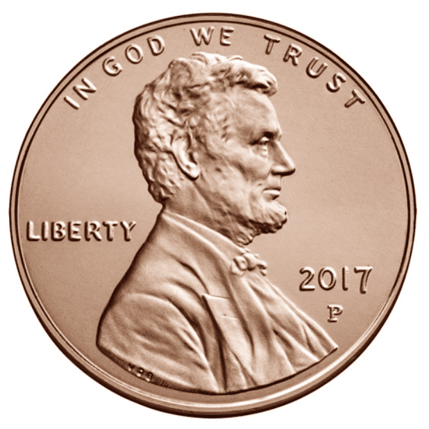 The Obverse of the 2017 Penny