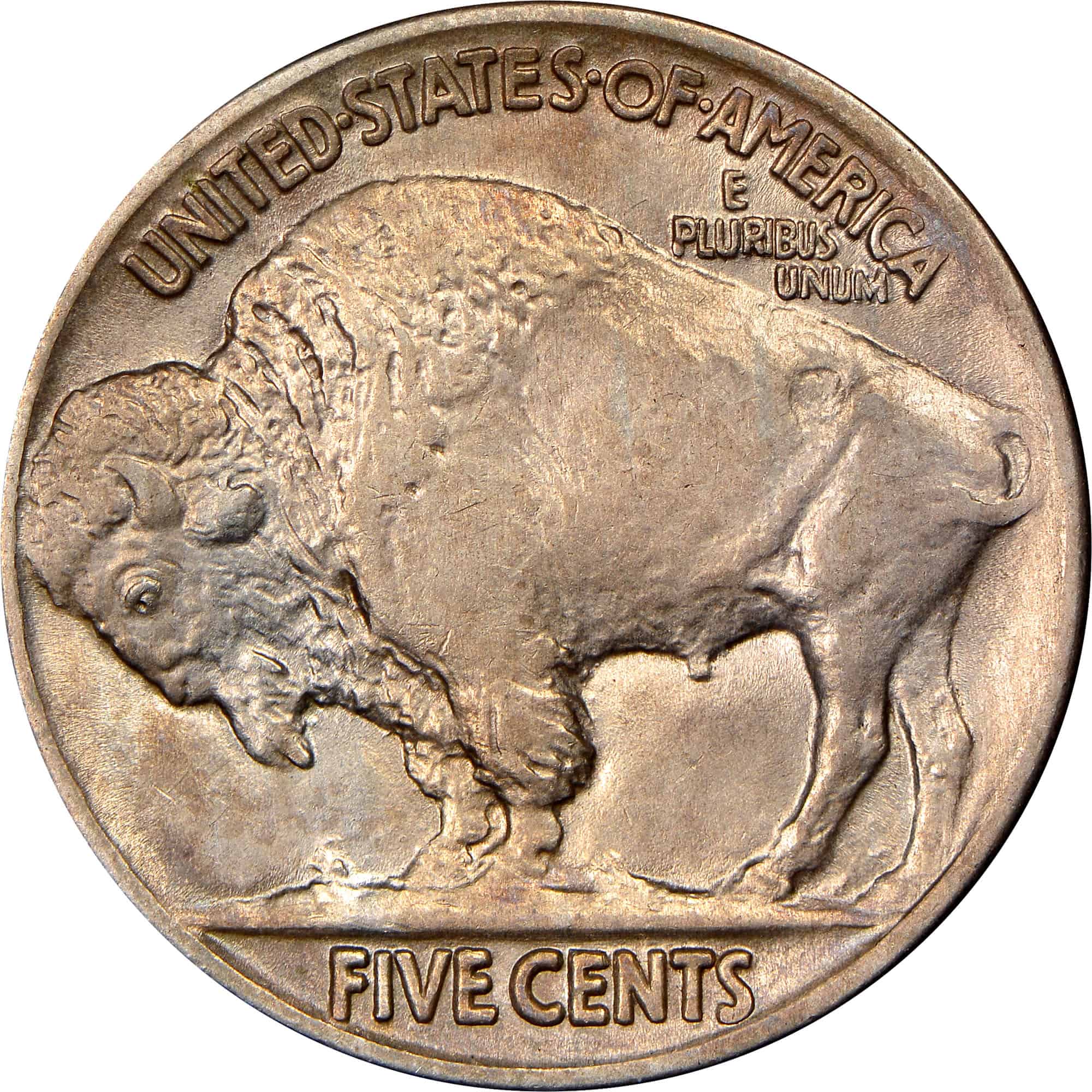 The reverse of the Buffalo nickel