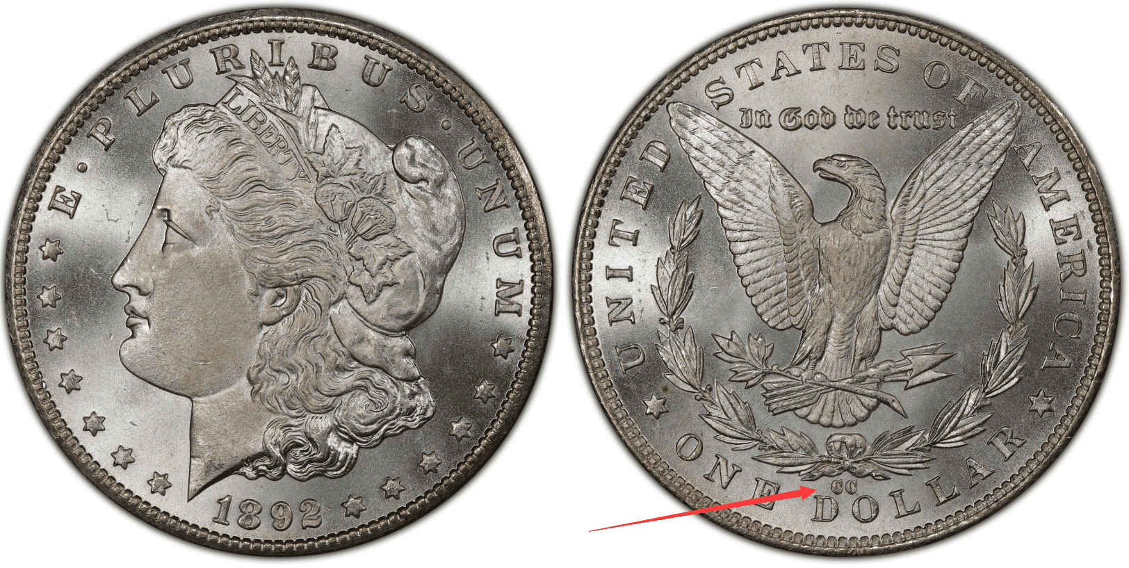 1892-CC Silver Dollar Value