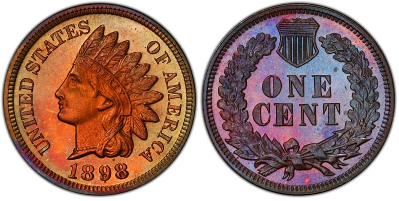 1898 proof Indian Head penny Value