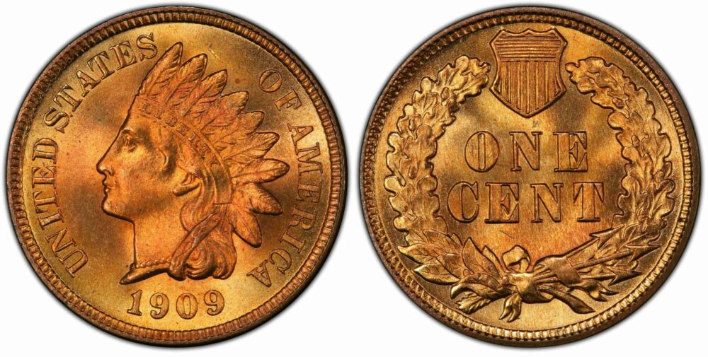 1909 Indian Head Penny Value (Rare Errors, “S” & No Mint Marks)