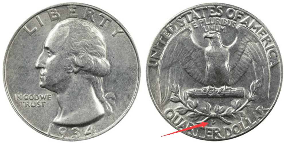 1934 D Quarter Value