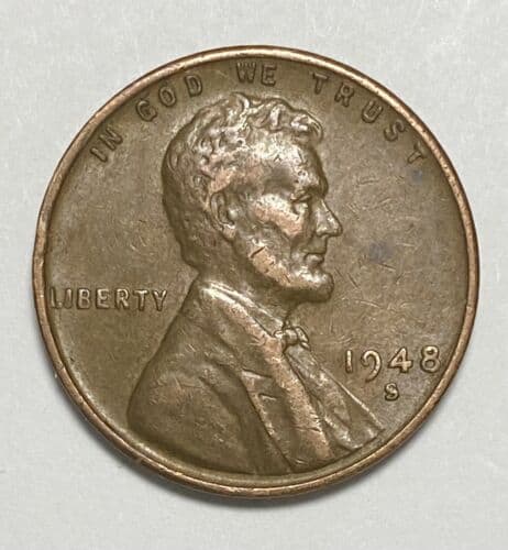1948 Wheat Penny Repunched Mintmark Error